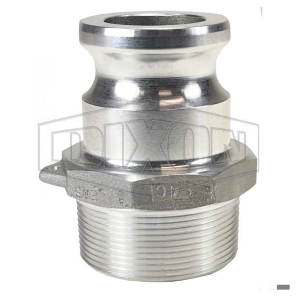 Dixon Type F Cam and Groove Reducing Adapter, 2 x 1-1/2 in, Male Adapter x MNPT, Aluminum, Domestic 1520-F-AL - main